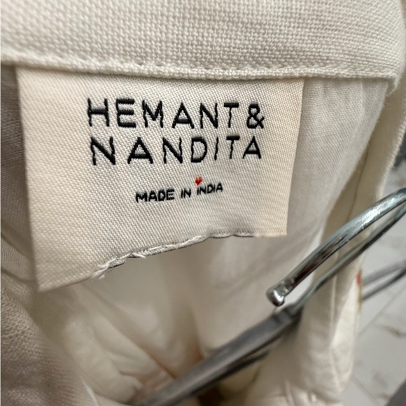 HEMANT & NANDITA floral belted dress - Picture 4 of 9